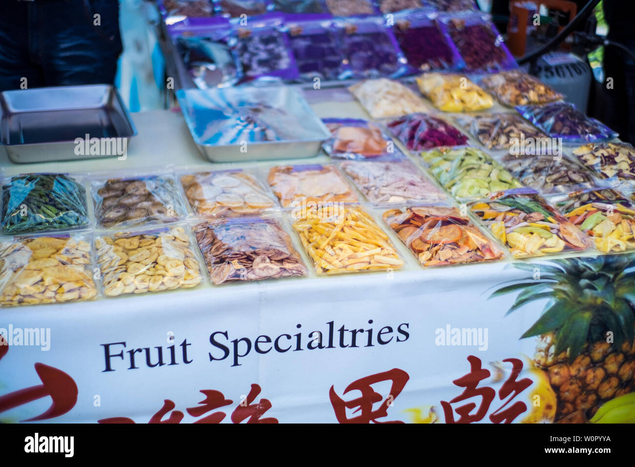 Taichung, Taiwan - 02 Mar 2019: Tourists are very crowded in the Cherry festival in Taichung. This festival attracts many tourists and photographers Stock Photo