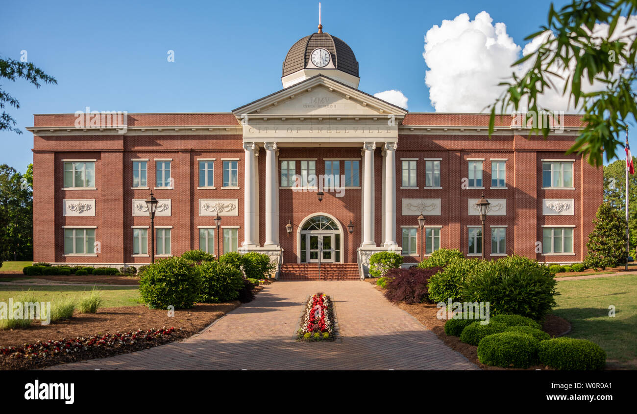 Snellville City Hall in Snellville, Georgia, just east of Atlanta. (USA) Stock Photo