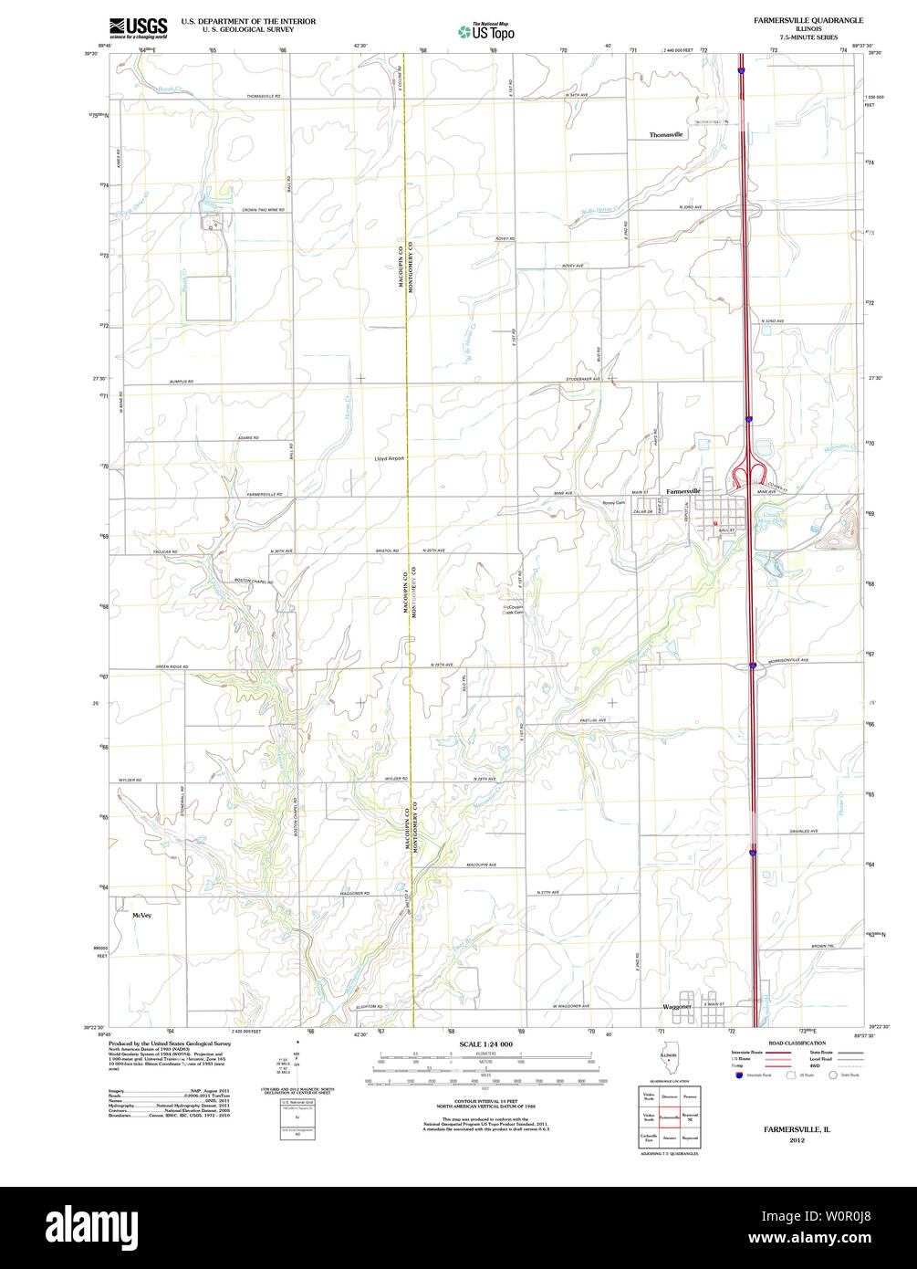Farmersville map hires stock photography and images Alamy