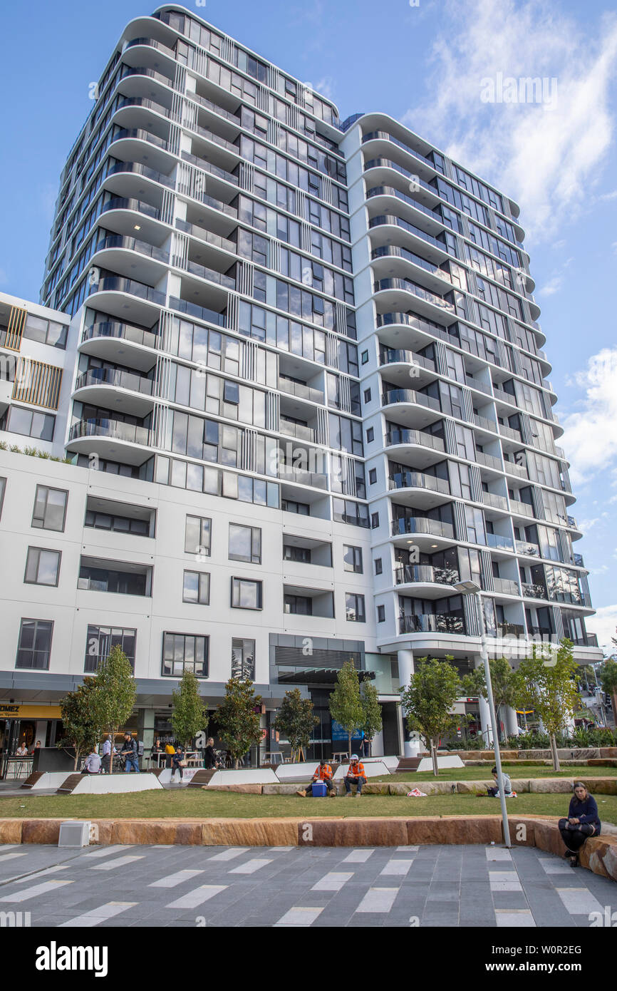 Meriton residential and retail development in Dee Why Sydney, high rise