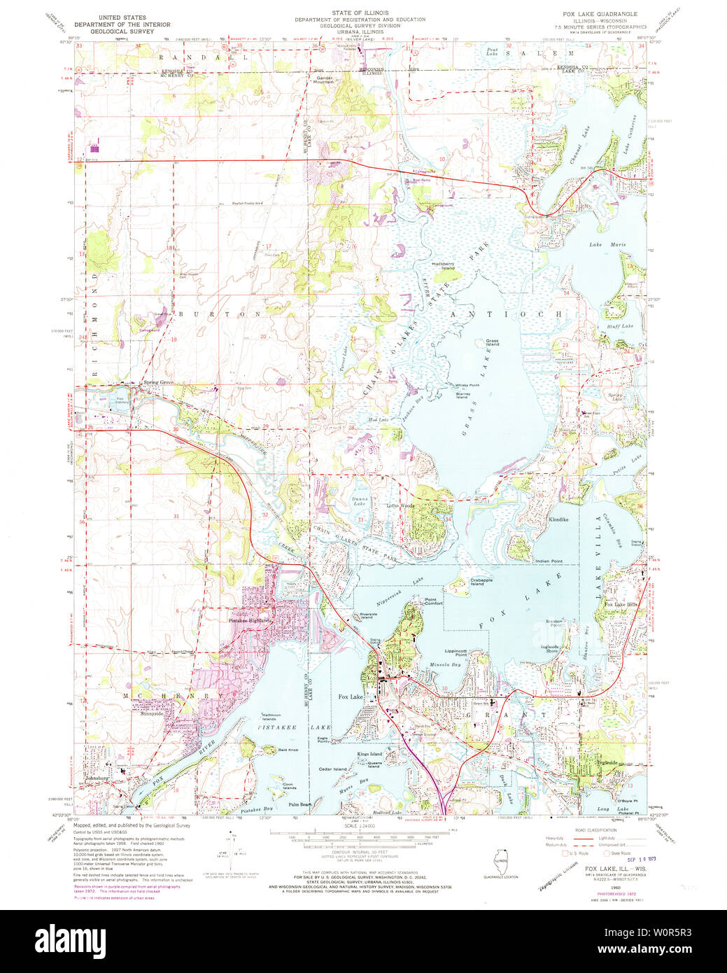 Map Of Fox Lake High Resolution Stock Photography and Images Alamy