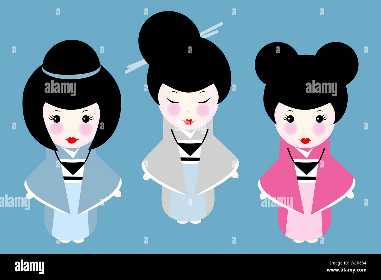 Geisha Hairstyles Stock Photos Geisha Hairstyles Stock Images