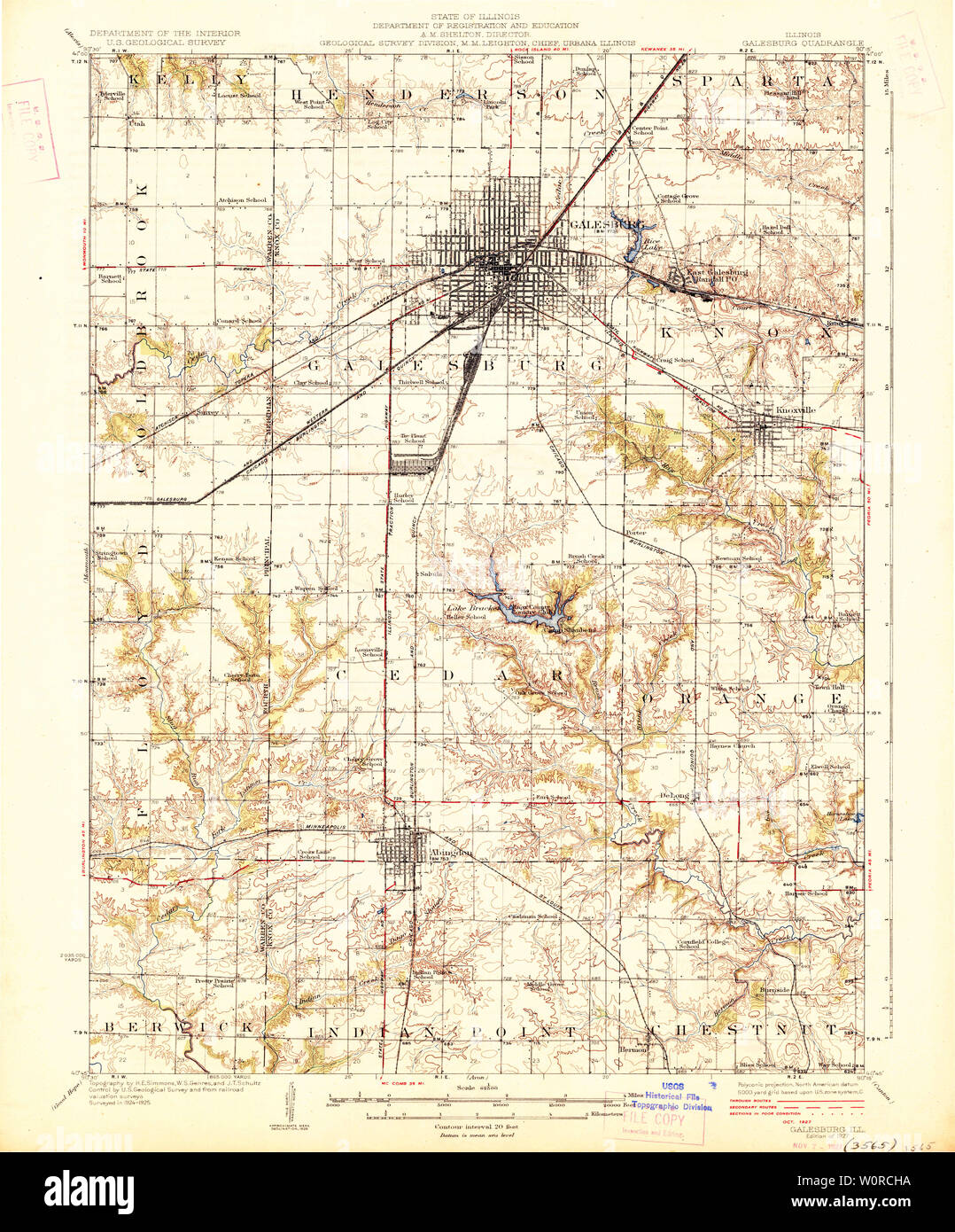 Historical USGS Topo Map of Galesburg