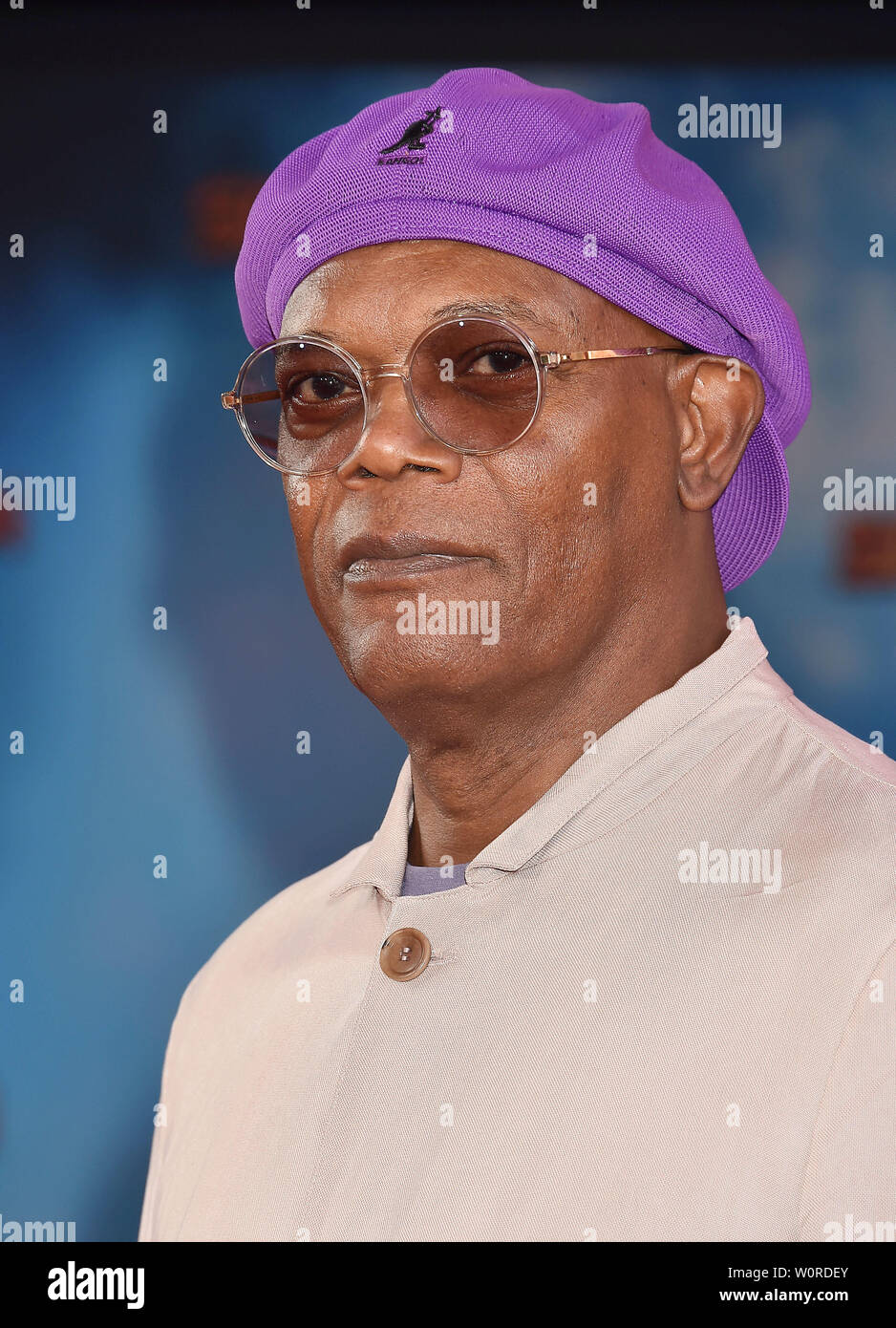 HOLLYWOOD, CA - JUNE 26: Samuel L. Jackson attends the premiere of Sony Pictures' 'Spider-Man Far From Home' at TCL Chinese Theatre on June 26, 2019 in Hollywood, California. Stock Photo