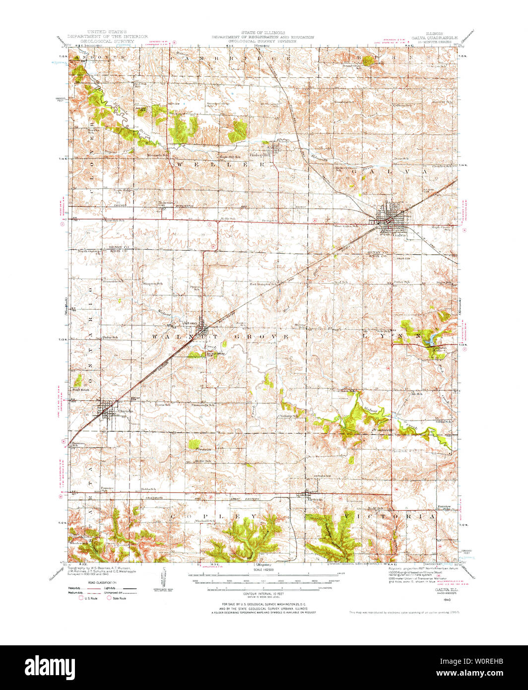 Galva illinois map Cut Out Stock Images & Pictures Alamy