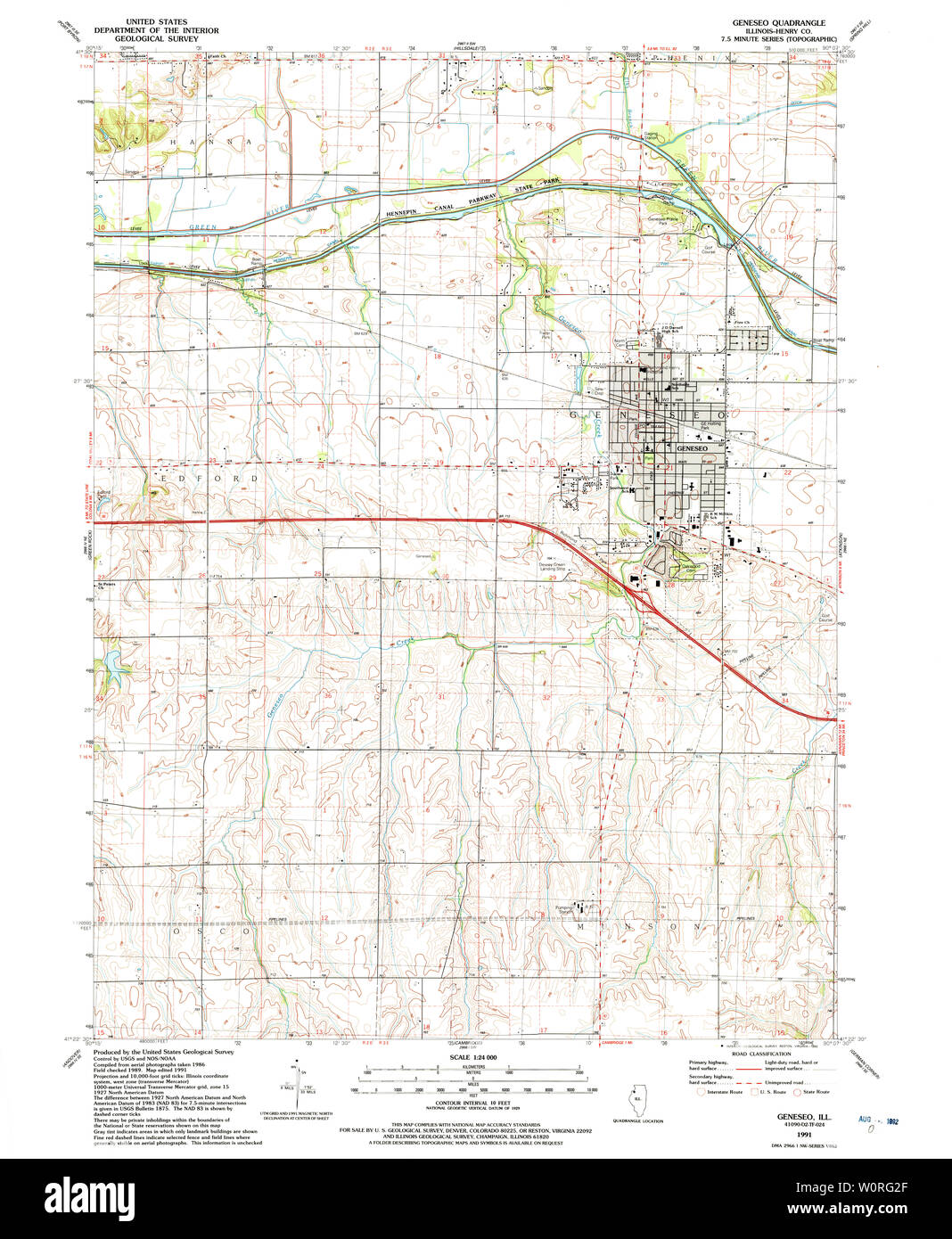 Map of geneseo hires stock photography and images Alamy