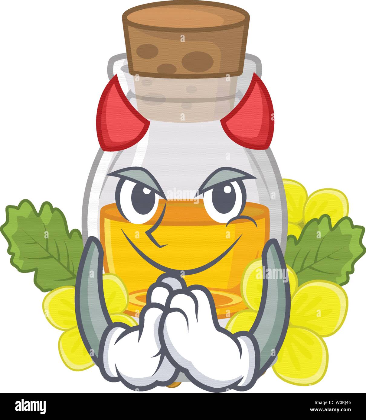 Devil mustard oil wrapped in mascot box Stock Vector Image & Art - Alamy