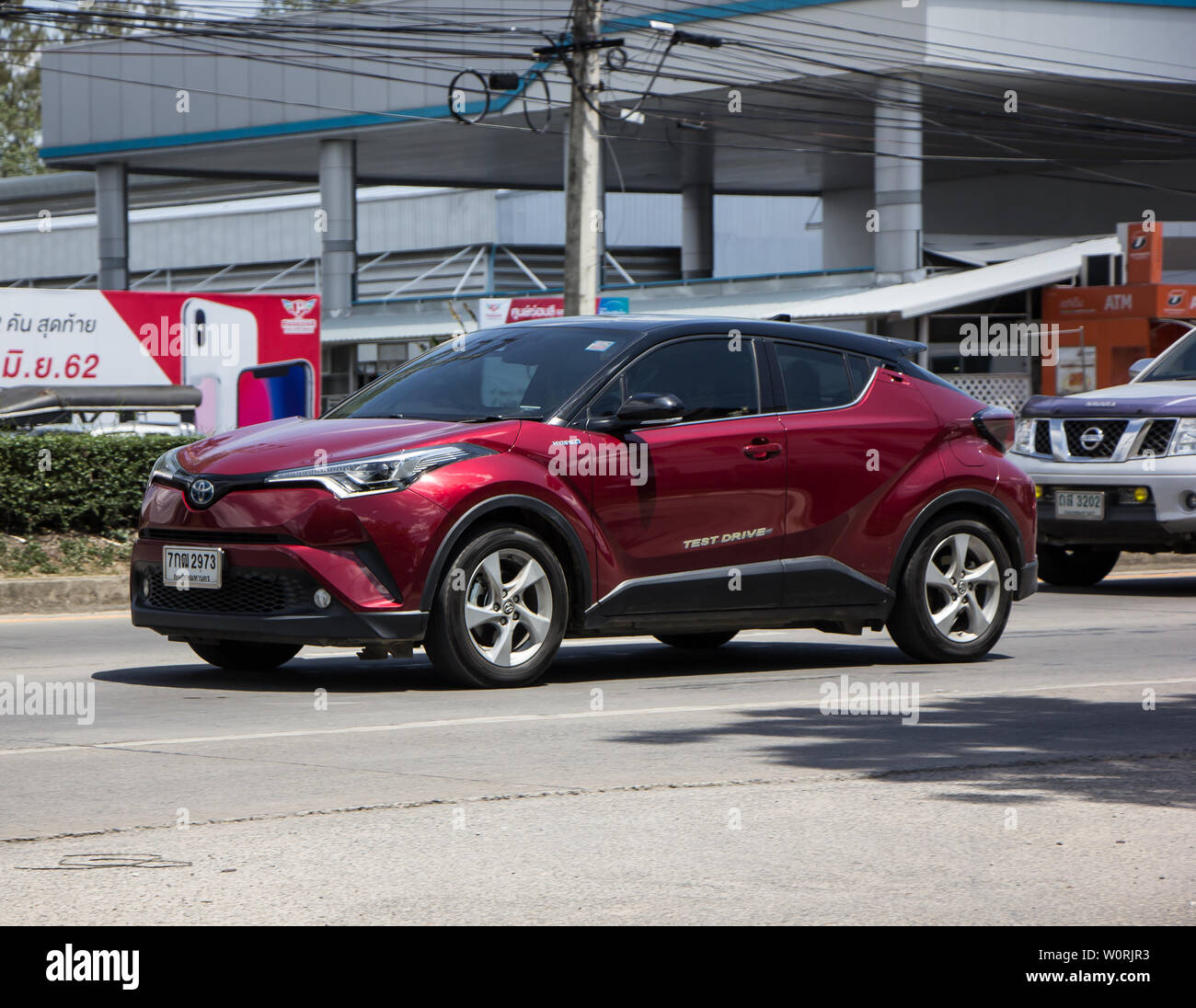 Chiangmai Thailand June 21 19 New Toyota Chr Subcompact Crossover Suv Hybrid Car Car On Road No 121 To Chiangmai City Stock Photo Alamy