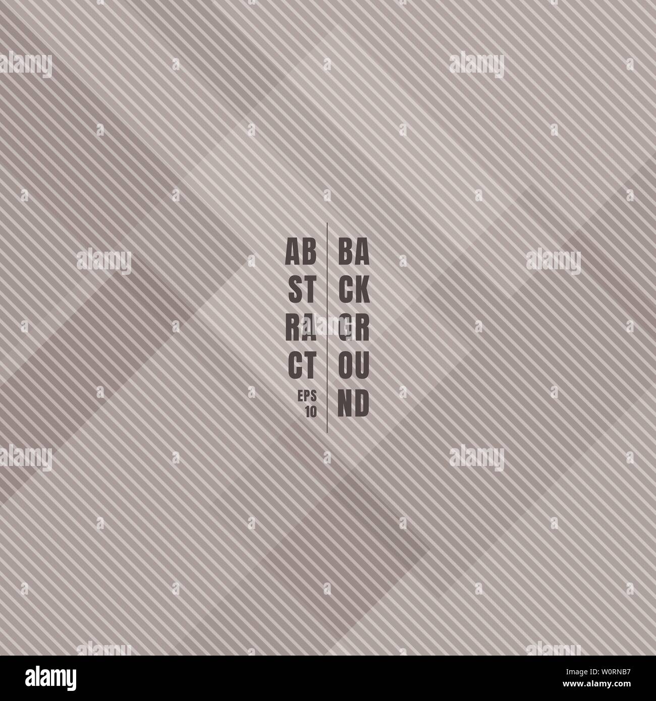 Abstract gray geometric squares overlapping with diagonal lines pattern texture and background. Vector illustration Stock Vector