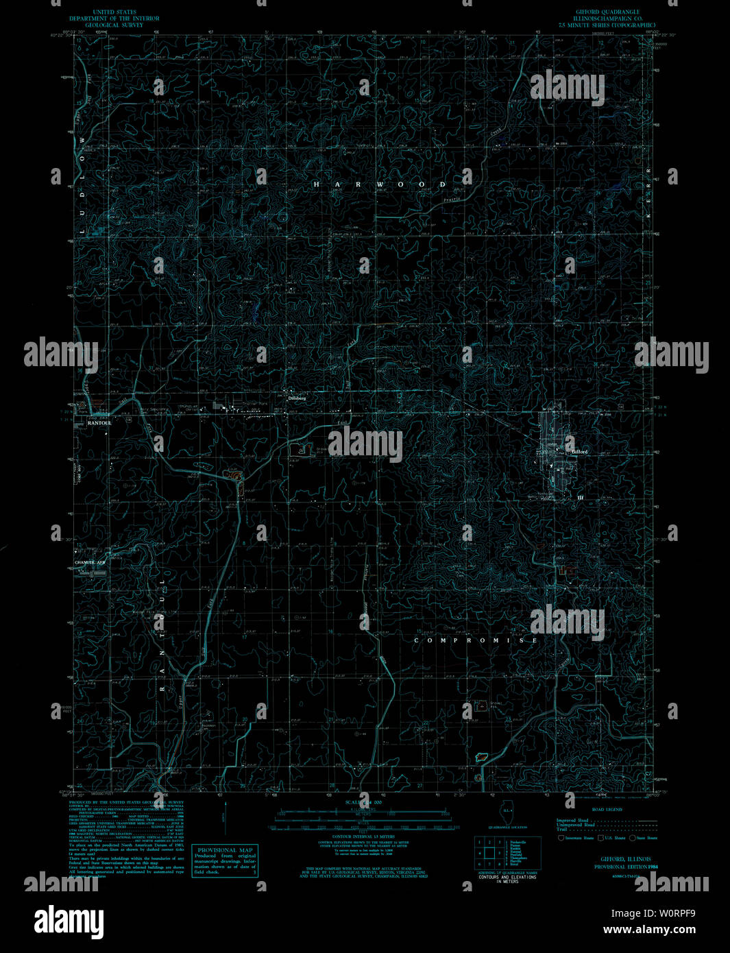 Map of gifford hires stock photography and images Alamy
