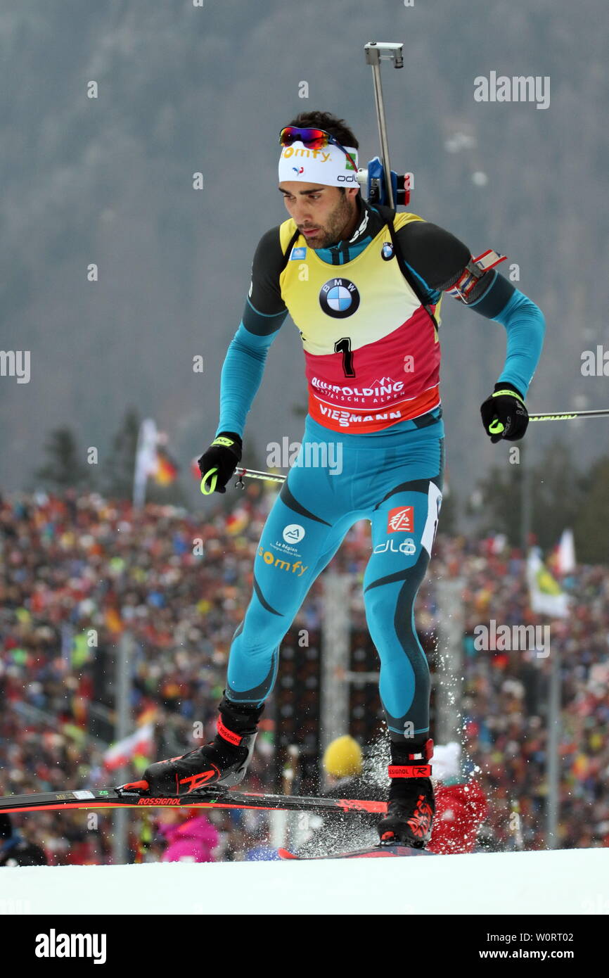 Martin Fourcade (Frankreich) beim IBU Biathlon Massenstart Herren 15 km  Stock Photo - Alamy
