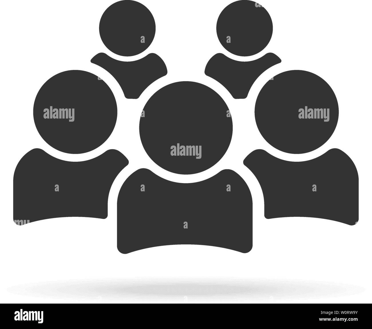 Business team icon vector illustration and group of people icon ...