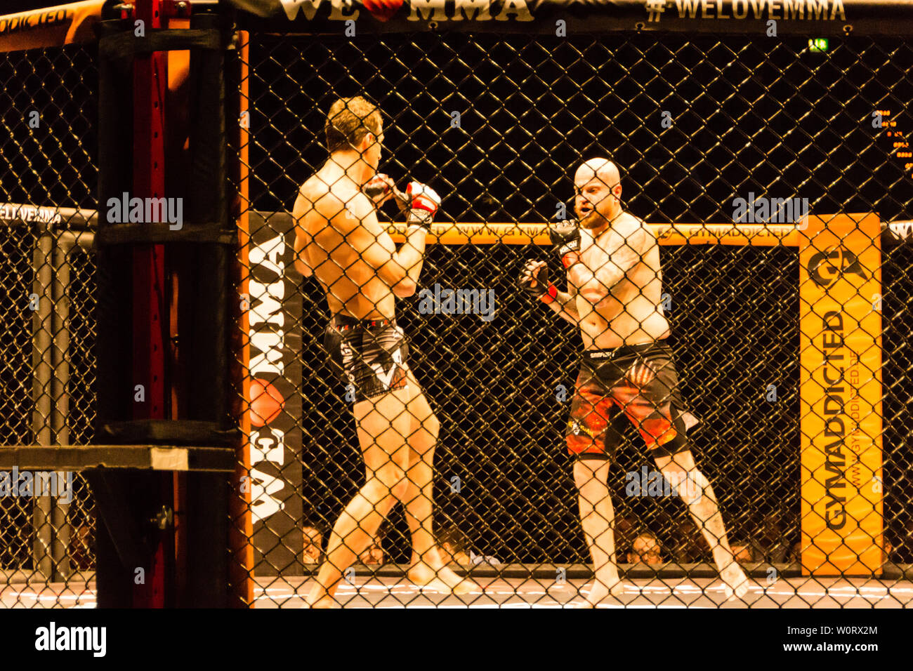 Hamburg, Germany - Nov 18th, 2017: The fight between Roland Krifft and ...