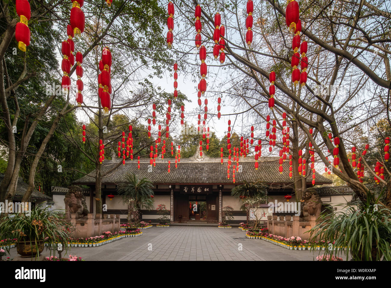 Du Fu Cottage In Chengdu In The New Year Stock Photo 258681382