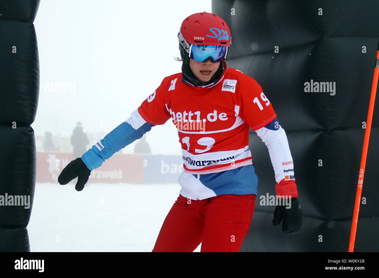 MEILER Simona (ITA) bei der Qualifikation FIS Weltcup Snowboard Cross Feldberg Stock Photo