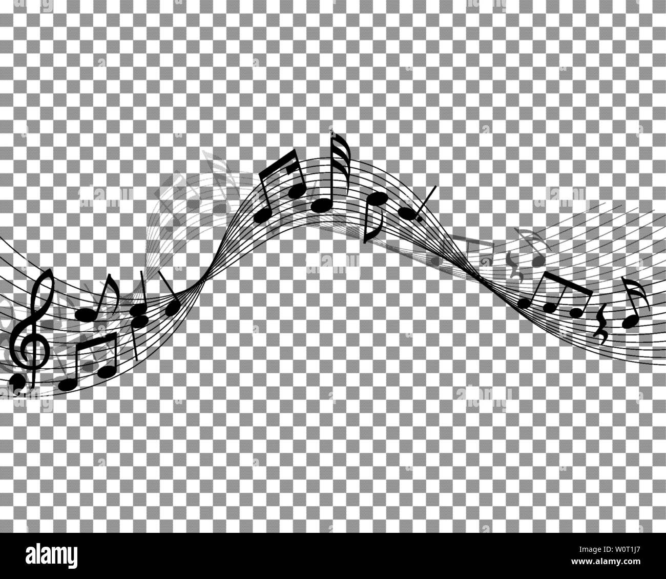 Vector Notes Design With Transparency Grid on Back. Vector Illustration ...