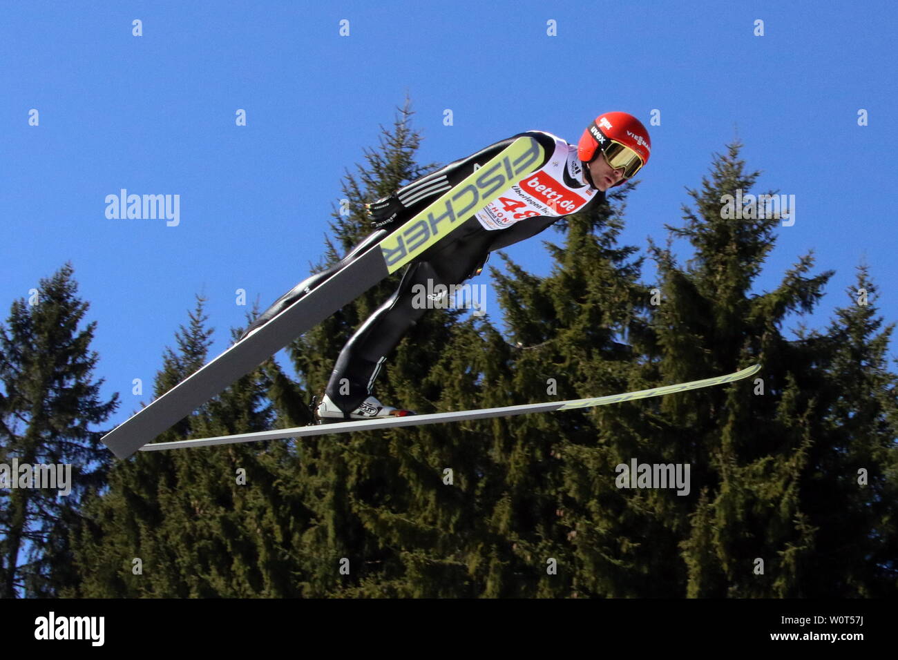 Fabian Rießle (SZ Breitnau) beim Weltcup Nordische Kombination Schwarzwaldpokal 2018 Stock Photo
