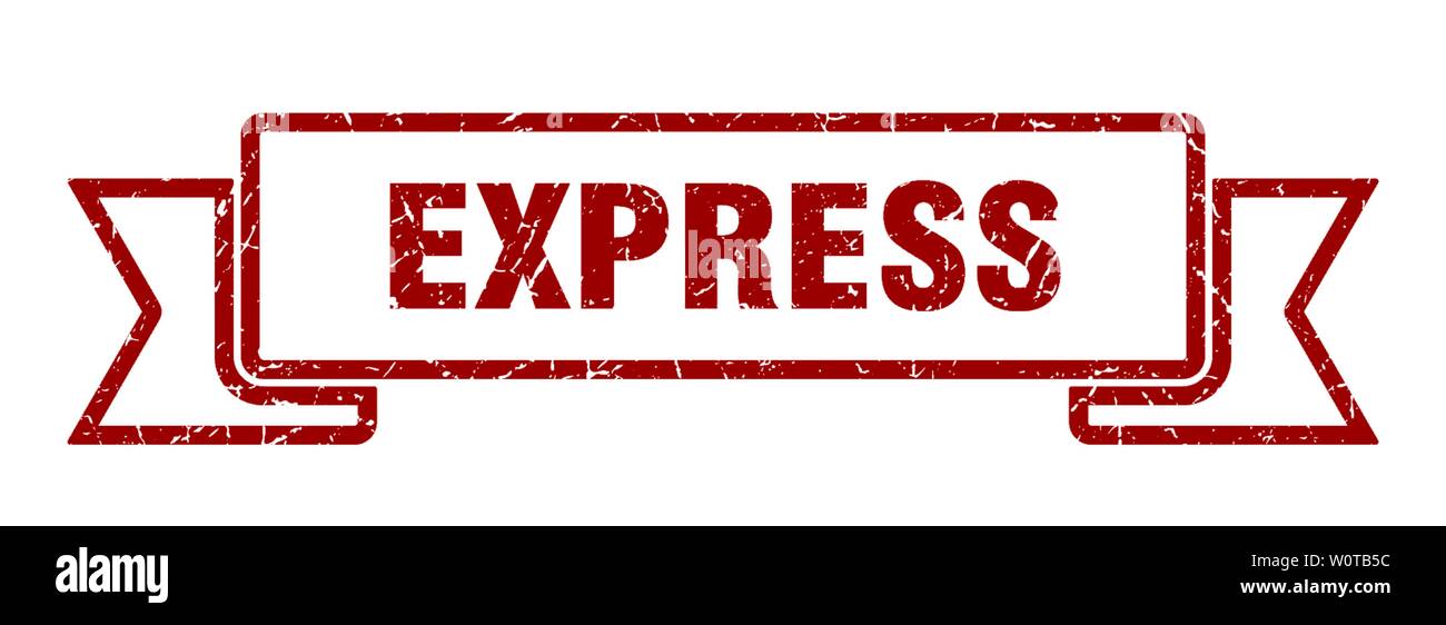 express grunge ribbon. express sign. express banner Stock Vector Image