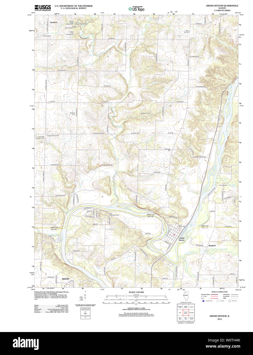 Grand Detour Illinois Map Grand Detour Illinois High Resolution Stock Photography And Images - Alamy
