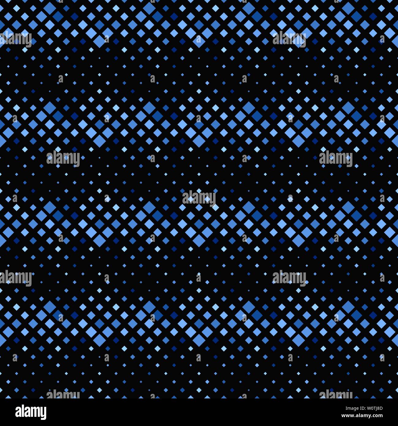 Seamless abstract square pattern background - steel blue vector ...
