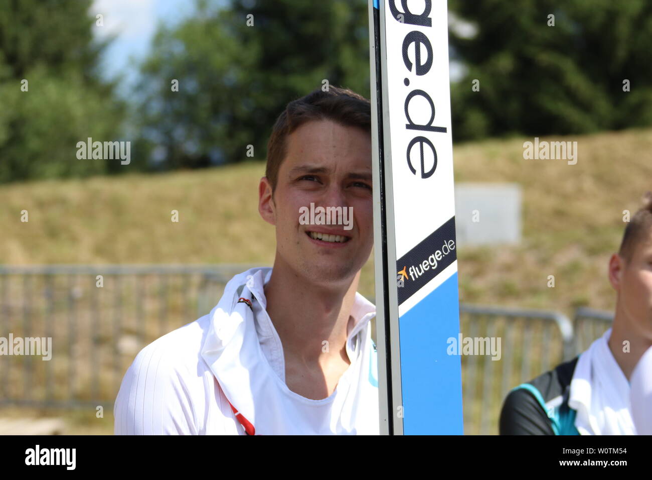 Stephan Leyhe (SC Willingen) beim Teamwettkampf Skisprung DM 2018 Hinterzarten Stock Photo