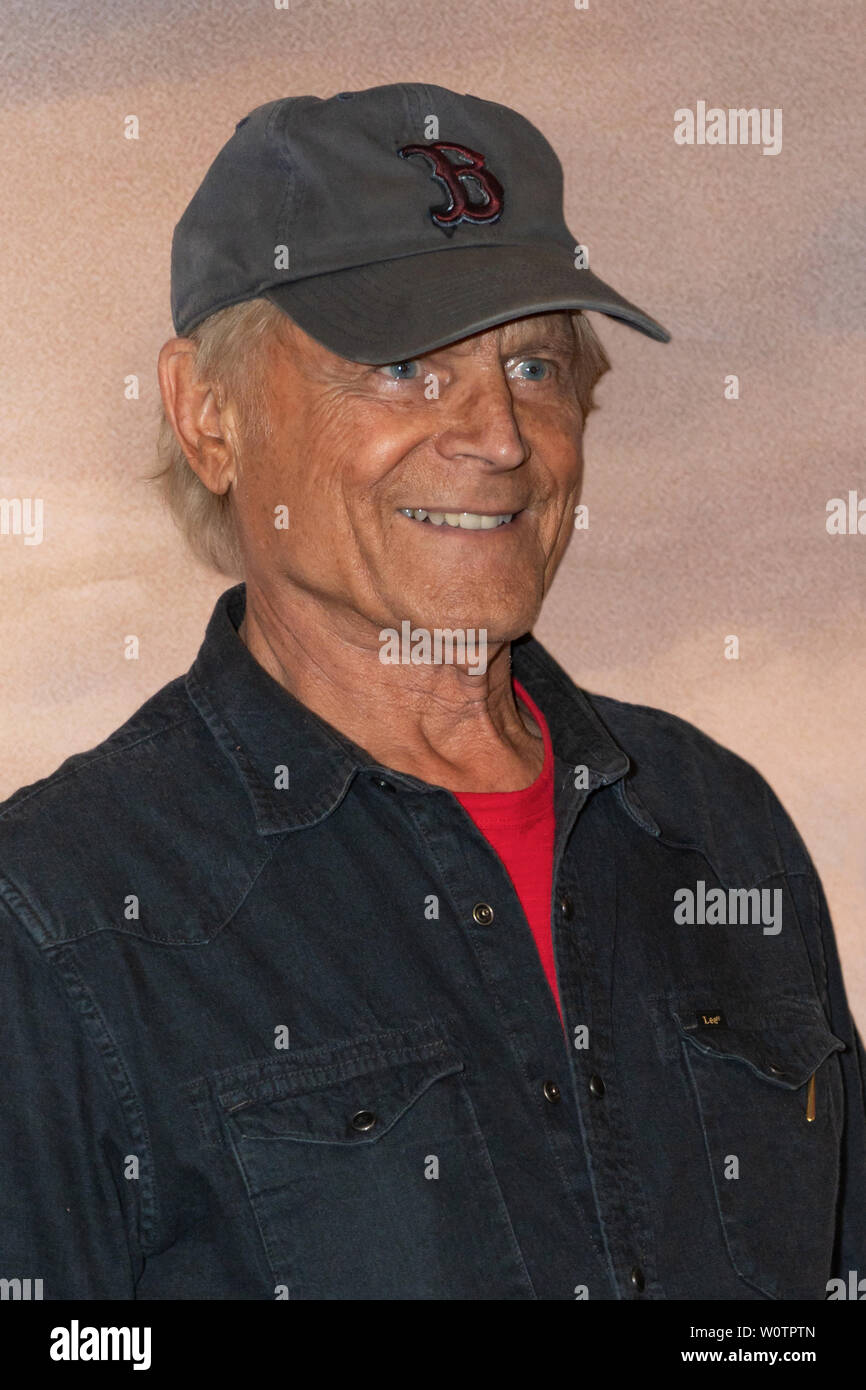 Italian-US actor Terence Hill (Mario Girotti) attends the premiere of 'Mein Name ist Somebody - Zwei Faeuste kehren zurueck' at Zoopalast on August 21, 2018 in Berlin, Germany. Stock Photo