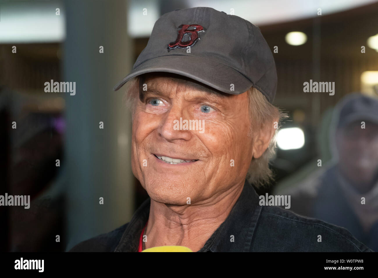 Italian-US actor Terence Hill (Mario Girotti) attends the premiere of 'Mein Name ist Somebody - Zwei Faeuste kehren zurueck' at Zoopalast on August 21, 2018 in Berlin, Germany. Stock Photo