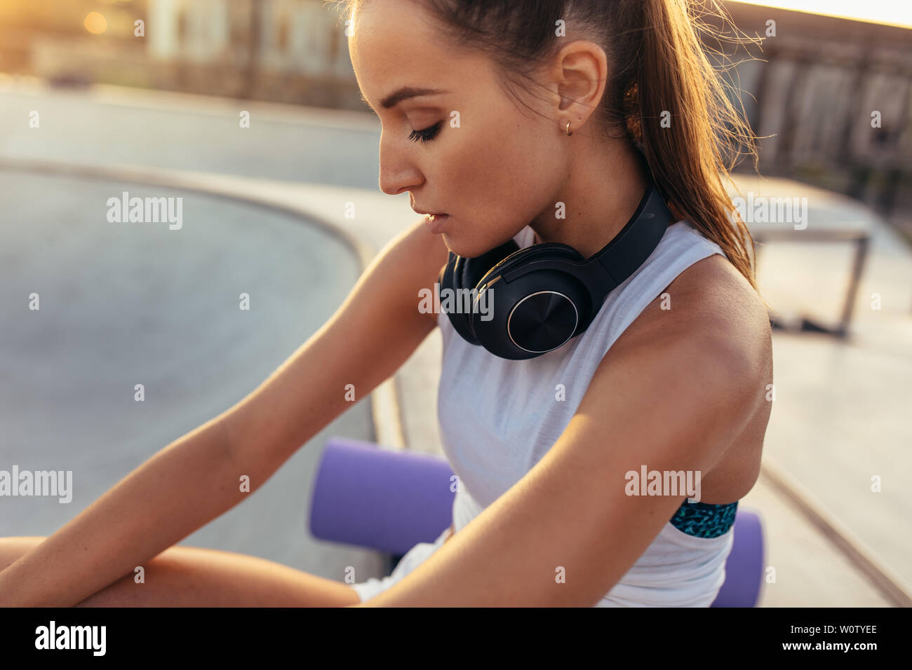 Headphones around neck new arrivals