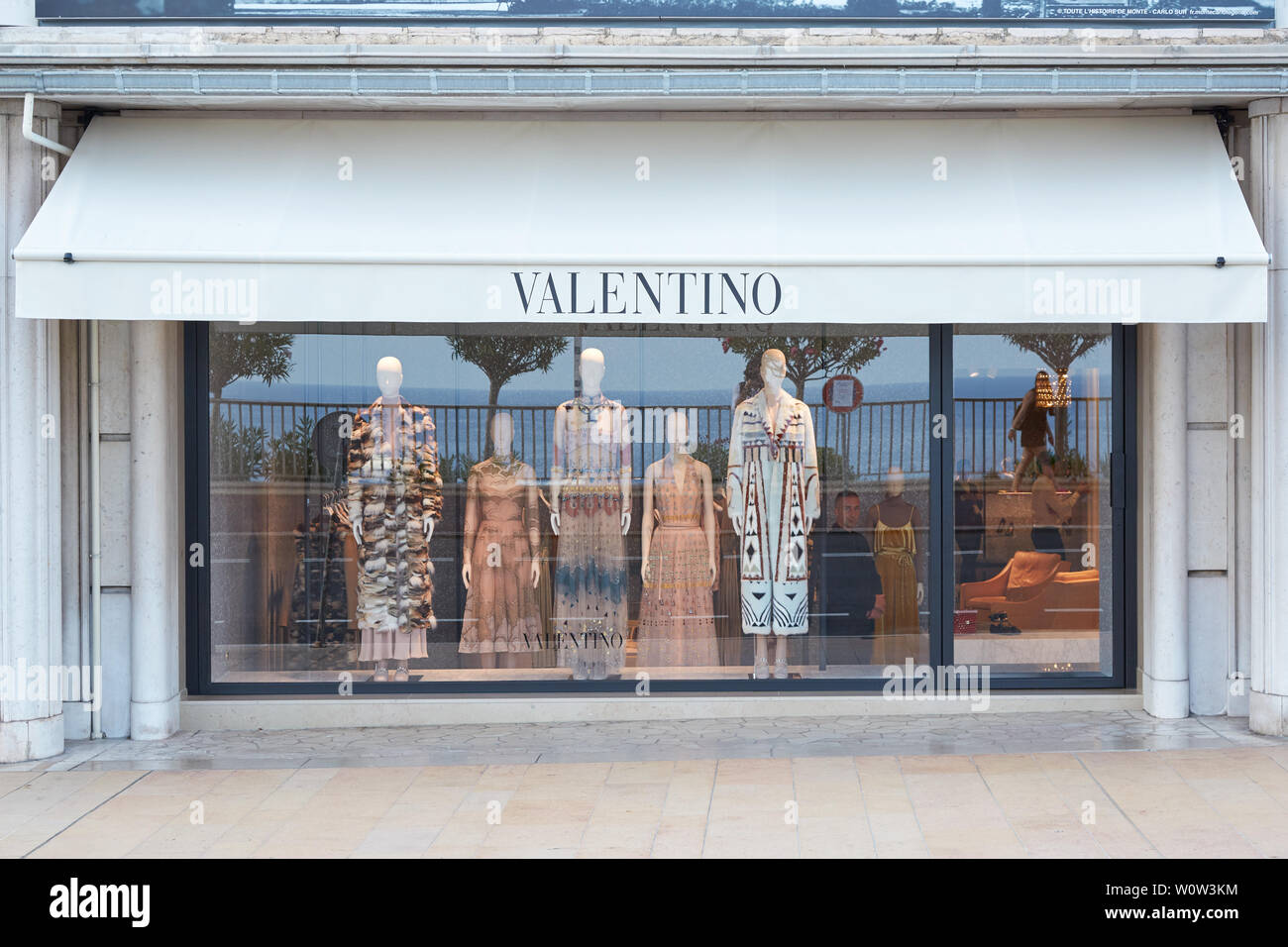 MONTE CARLO, MONACO - AUGUST 19, 2016: Valentino fashion luxury store ...