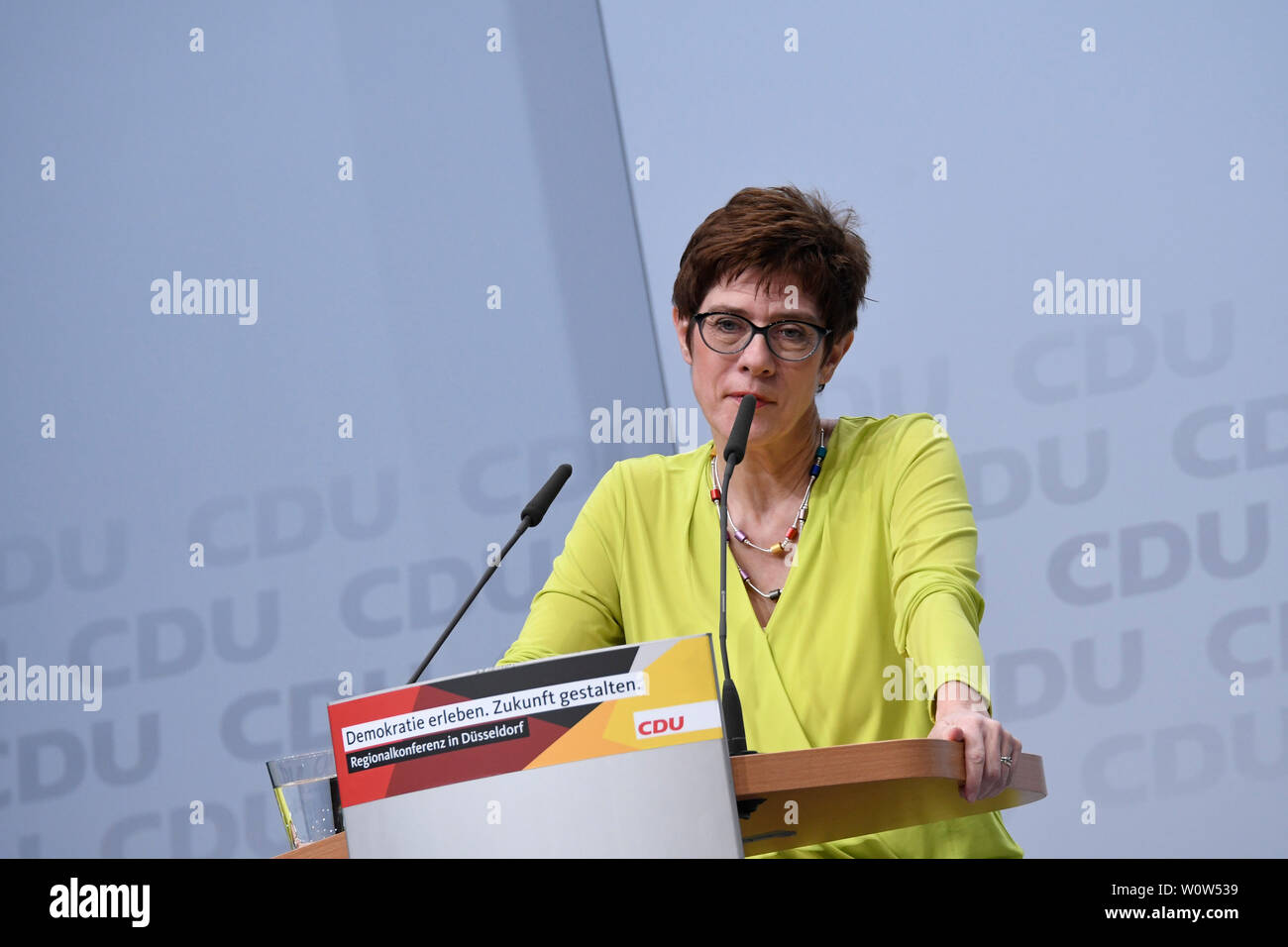 Annegret Kramp-Karrenbauer bei Ihrer Rede auf der CDU Regionalkonferenz ...