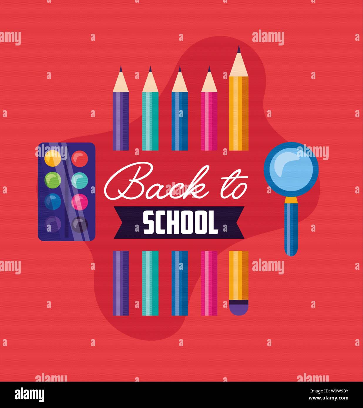 back to school supplies Stock Vector Image & Art Alamy