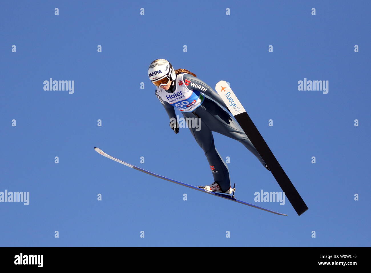 Juliane Seyfarth (TSG Ruhla) beim Einzelwettkampf Frauen, FIS Nordische Ski-WM 2019 in Seefeld Stock Photo