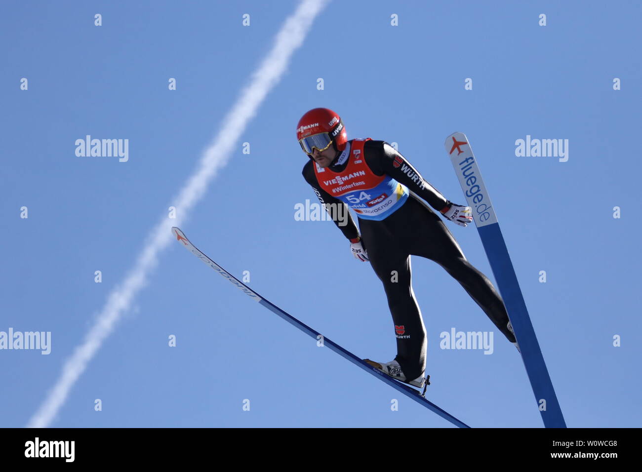 Fabian Riessle (SZ Breitnau /Deutschland) beim Einzel Nordische Kombination, FIS Nordische Ski-WM 2019 in Seefeld Stock Photo