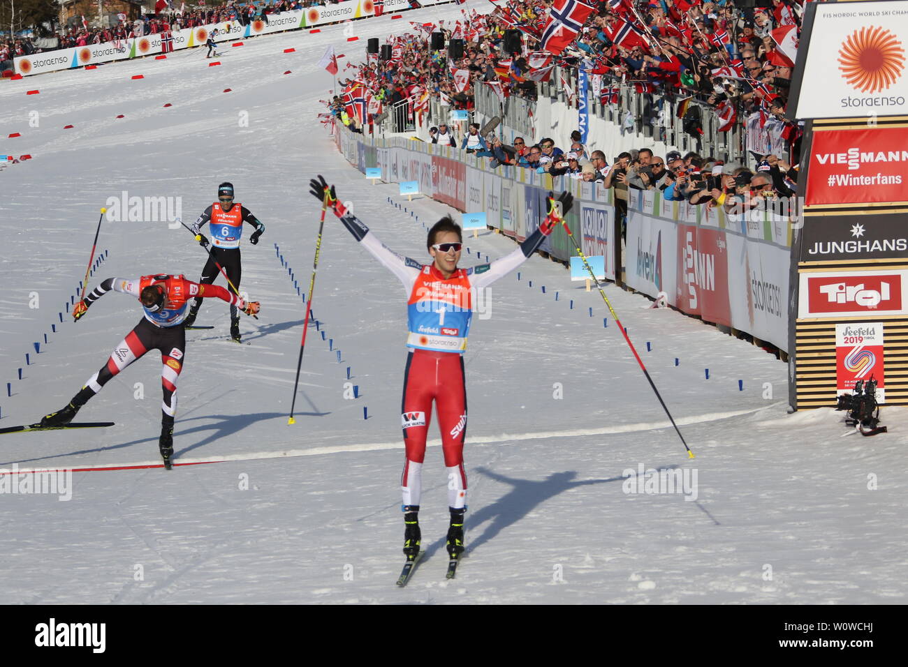 Ski Nordisch Wm Weltmeisterschaft Jubel Stock Photos & Ski ...