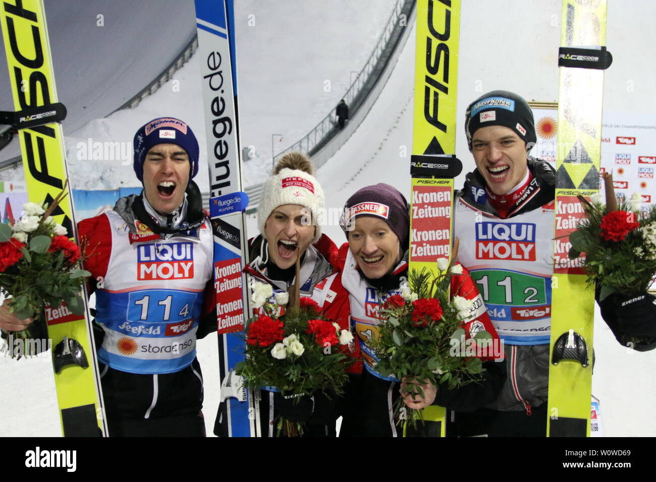 Ski Nordisch Wm Weltmeisterschaft Jubel Stock Photos & Ski ...