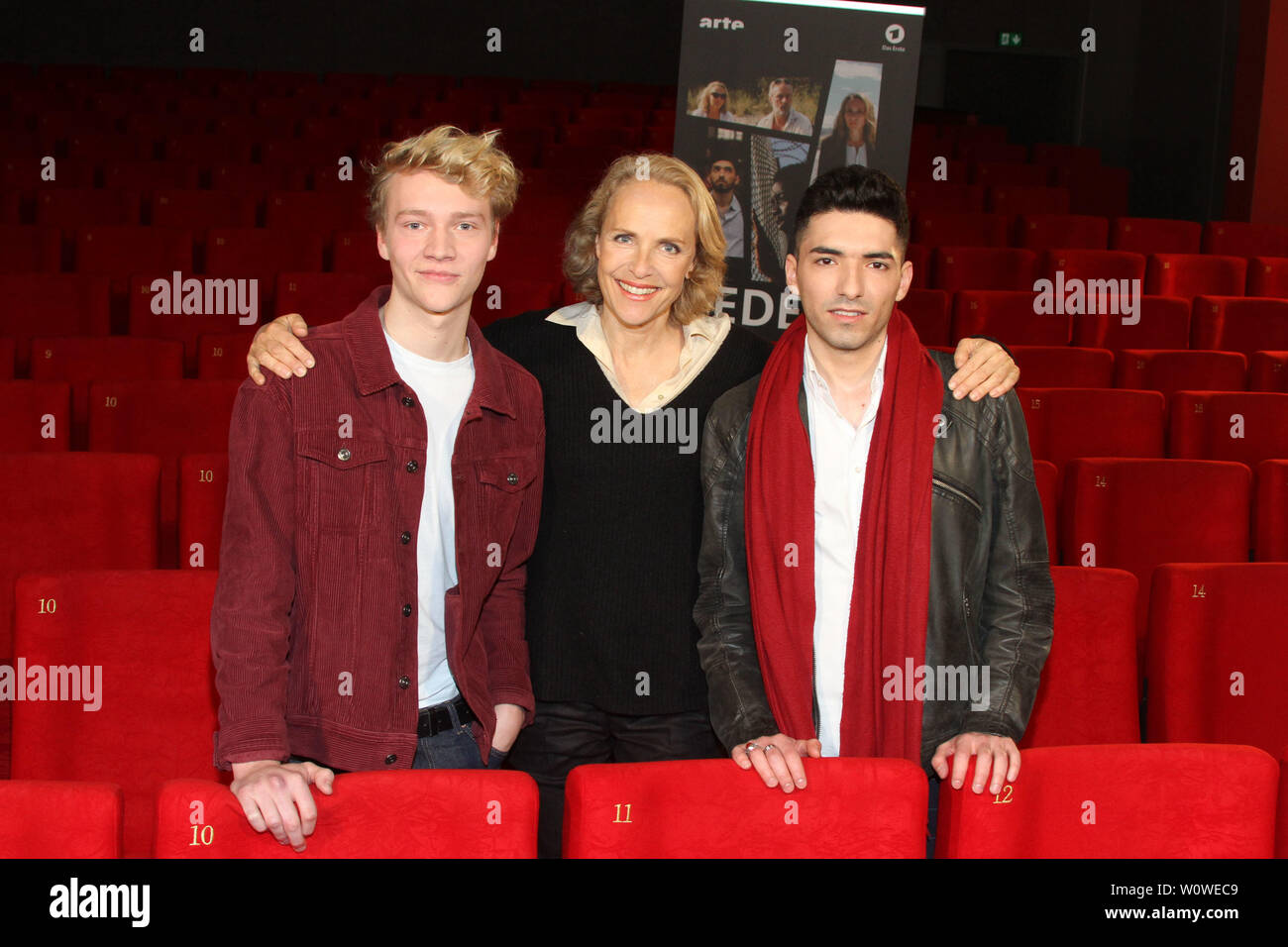 Bruno Alexander,  Juliane Koehler, Adnan Jafar, Photocall EDEN, Abaton Kino Hamburg, 18.03.2019 Stock Photo