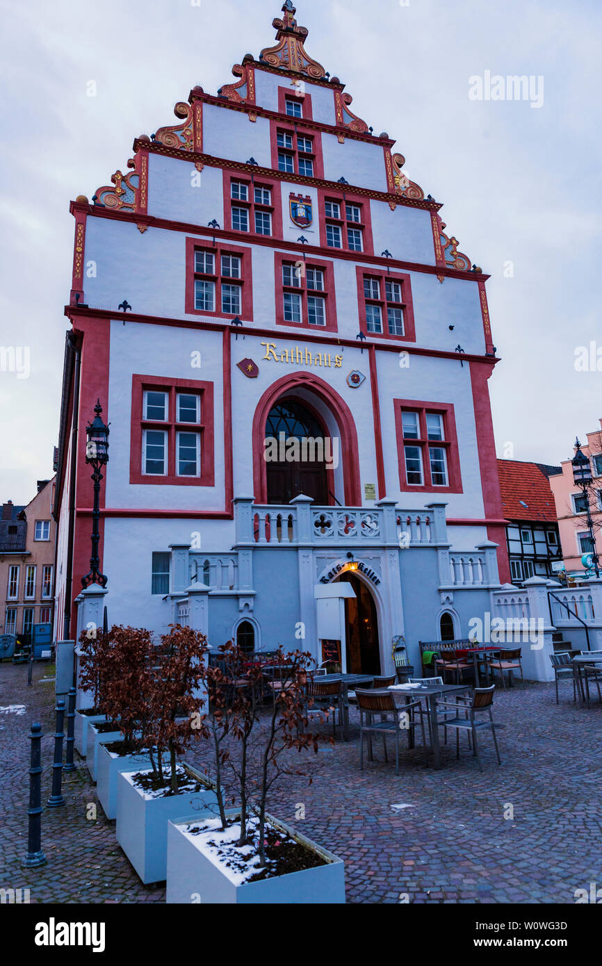 Das Historisches Rathaus von Bad Salzuflen. Stock Photo