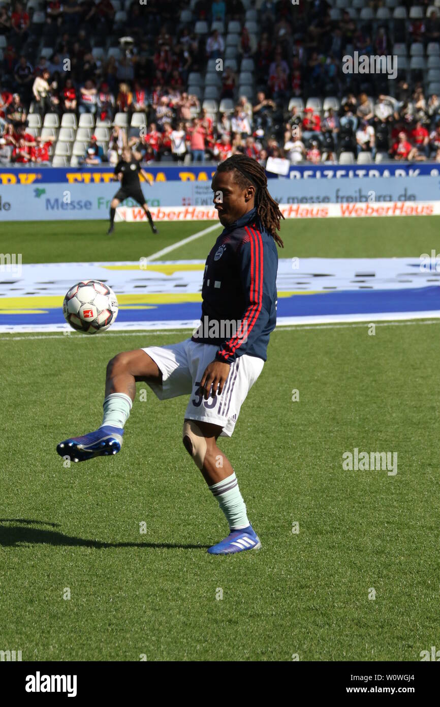Renato Sanches (Bayern Muenchen),   1. BL: 18-19: 27. Sptg. -  SC Freiburg vs. FC Bayern München  DFL REGULATIONS PROHIBIT ANY USE OF PHOTOGRAPHS AS IMAGE SEQUENCES AND/OR QUASI-VIDEO  Foto: Joachim Hahne/johapress Stock Photo