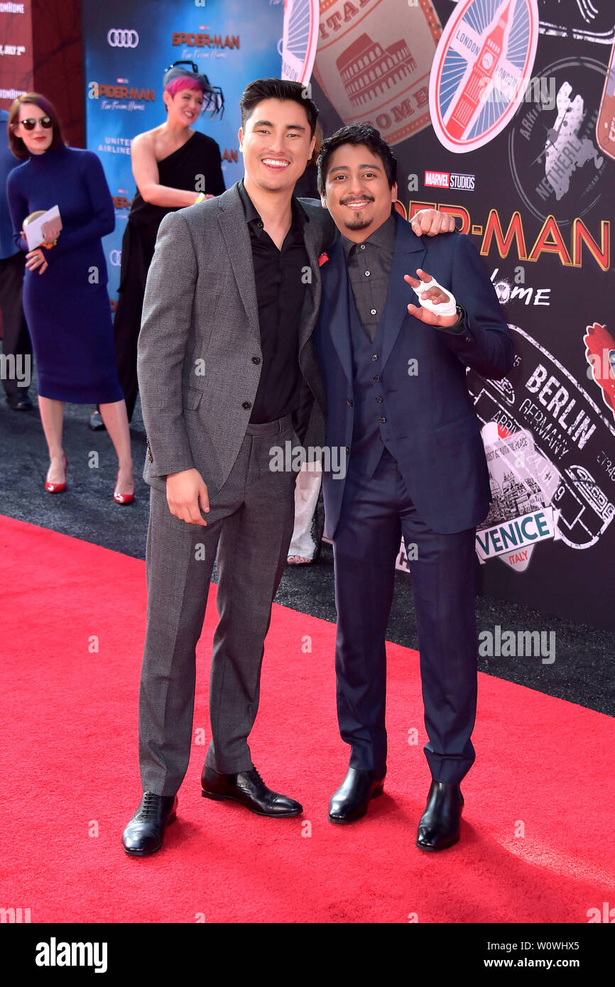 Los Angeles, USA. 26th June, 2019. Remy Hii and Tony Revolori at the world  premiere of the feature film 'Spider-Man: Far from Home' at the TCL Chinese  Theater. Los Angeles,  |