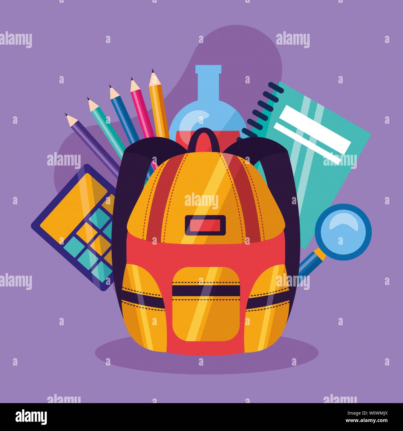 back to school supplies Stock Vector Image & Art Alamy