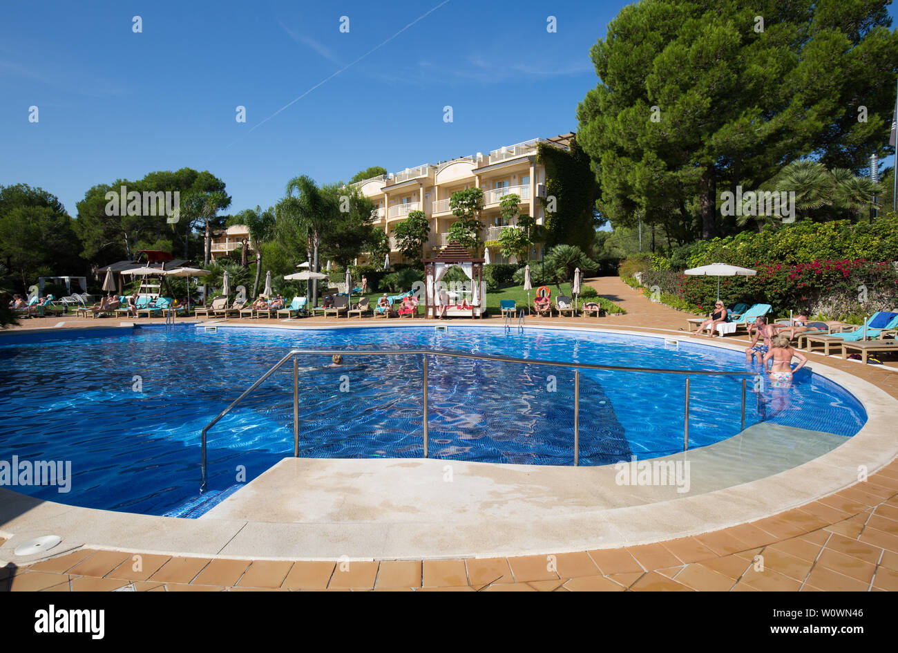View of swimming pool at Vanity Hotel Suite, Cala Mesquida, Capdepera