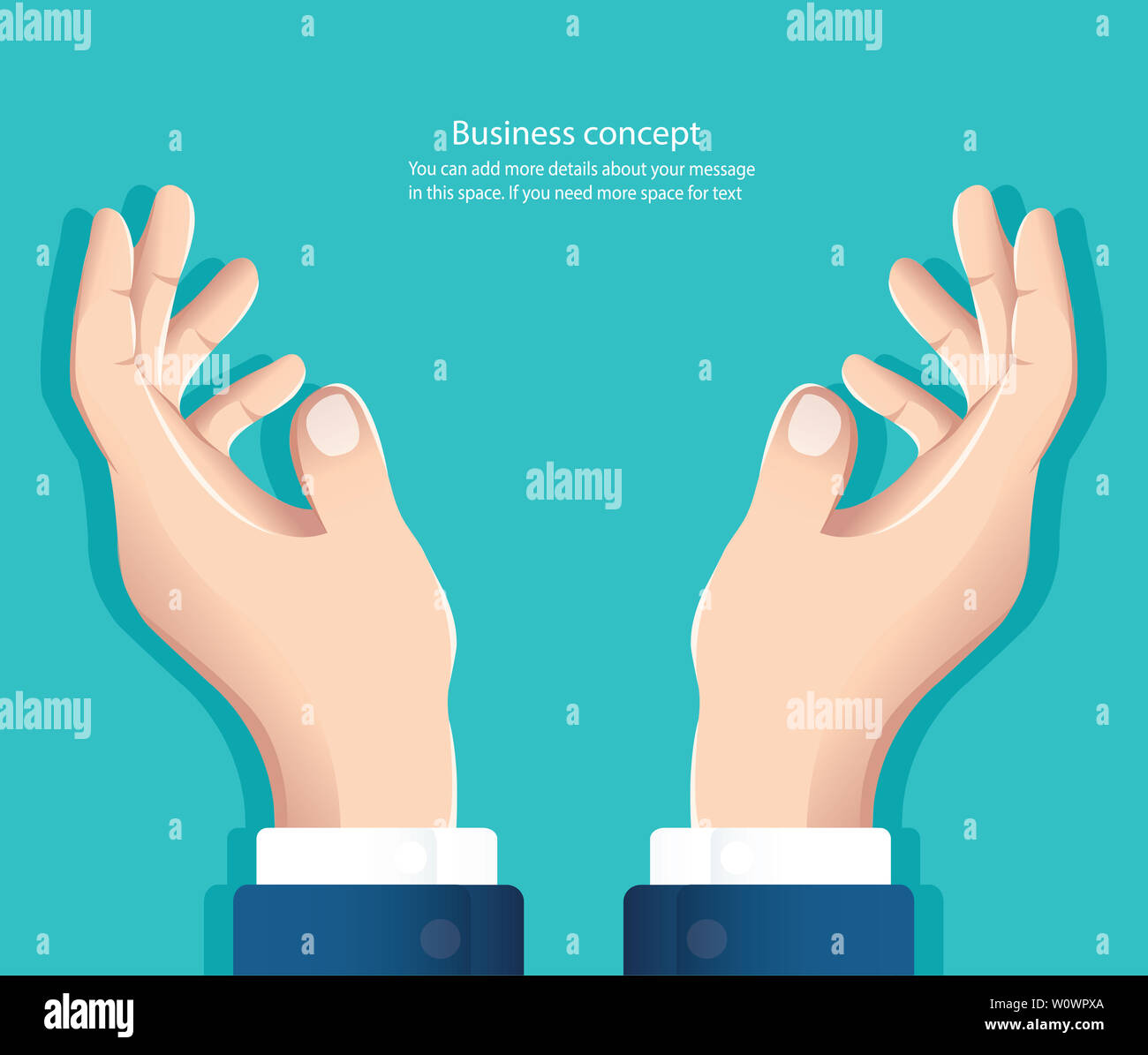 free hands. hand holding something Stock Photo Alamy