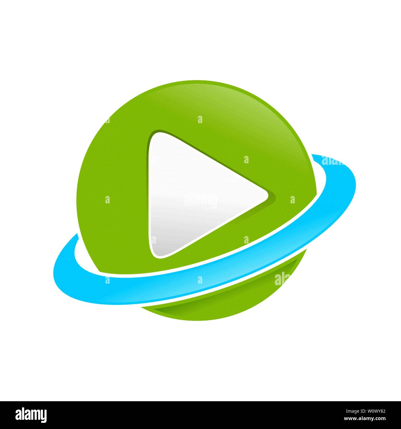 Global Multimedia Planet Vector Symbol Graphic Logo Design Template Stock Vector