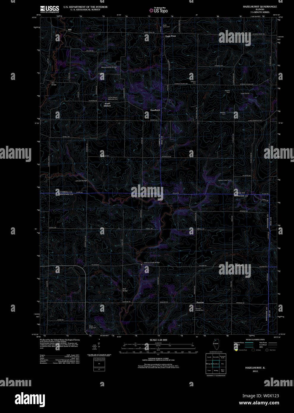 Map of hazelhurst hires stock photography and images Alamy