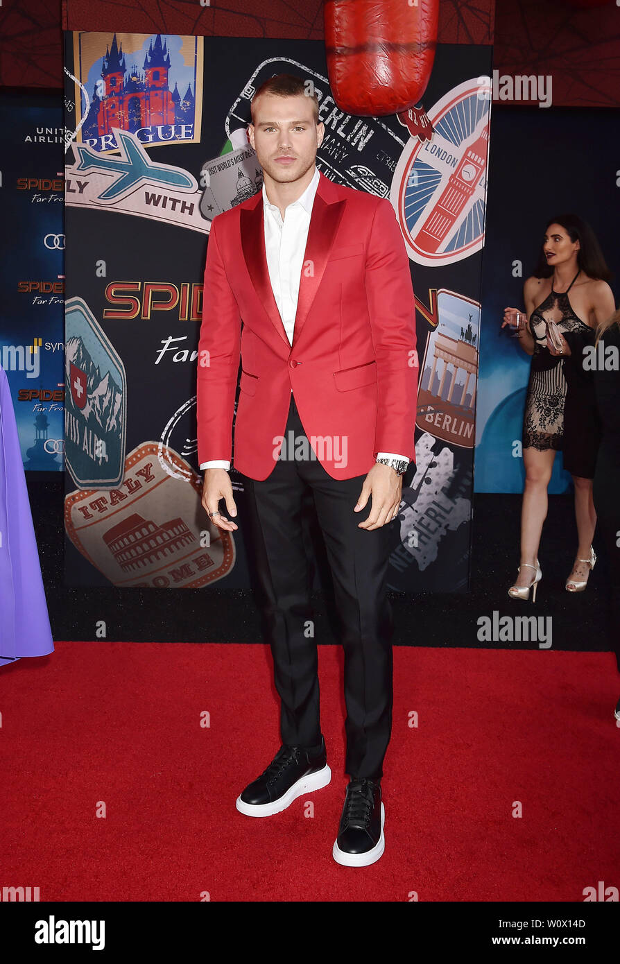 HOLLYWOOD, CA - JUNE 26: Matthew Noszka attends the premiere of Sony Pictures' "Spider-Man Far From Home" at TCL Chinese Theatre on June 26, 2019 in Hollywood, California. Stock Photo