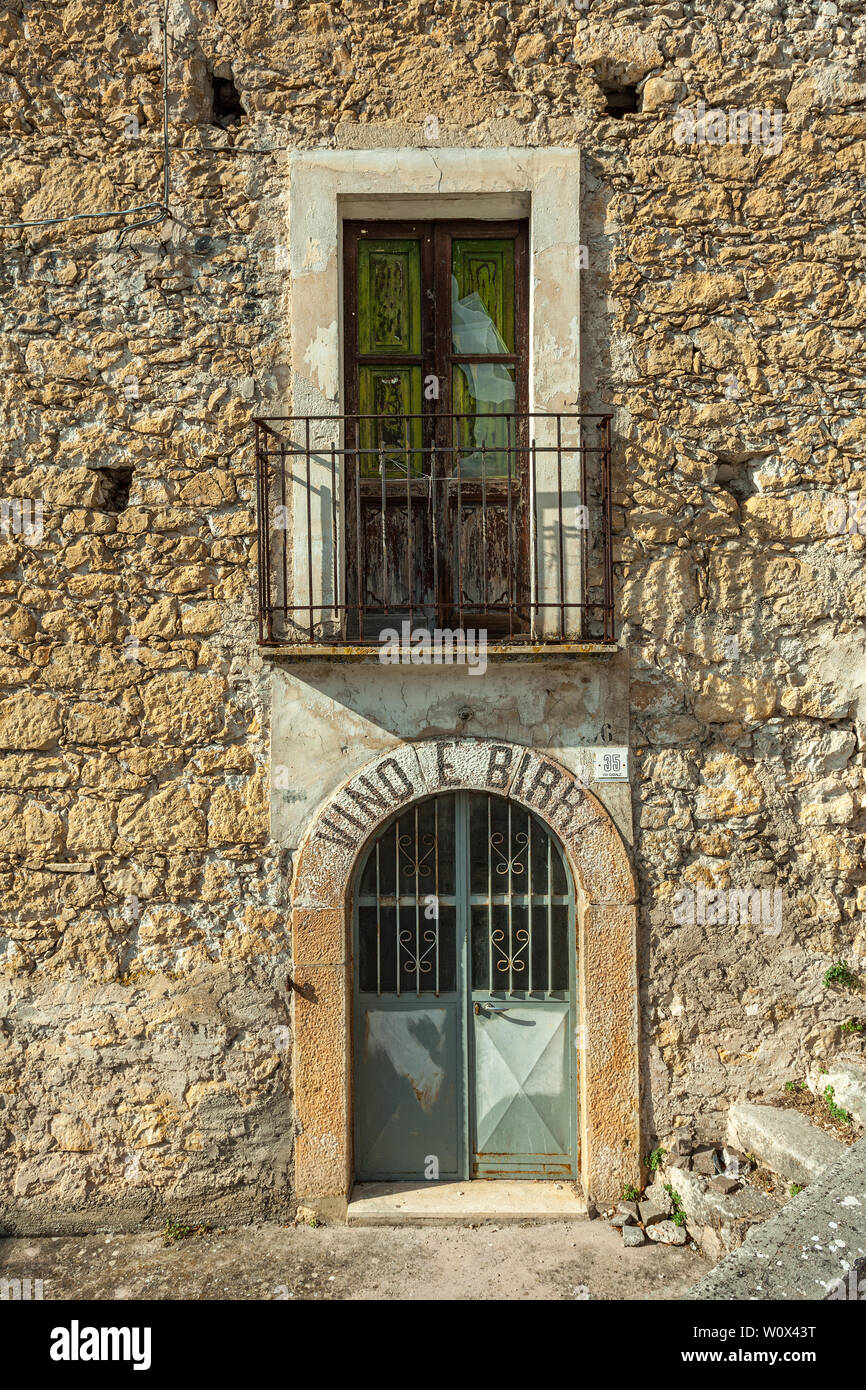 sign wine and beer tavern, closed Stock Photo