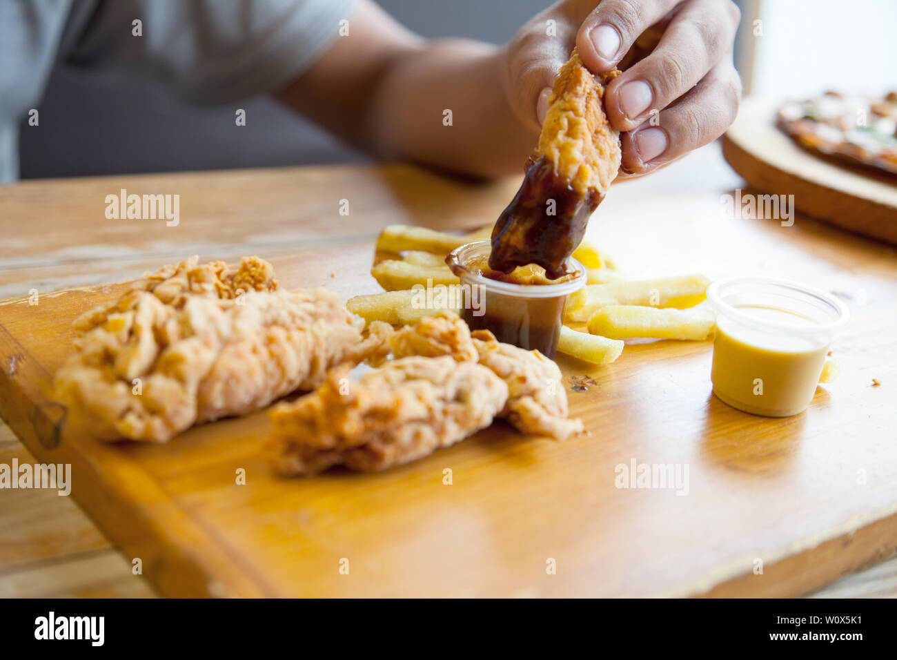 Chicken Strips fingers Stock Photo Alamy