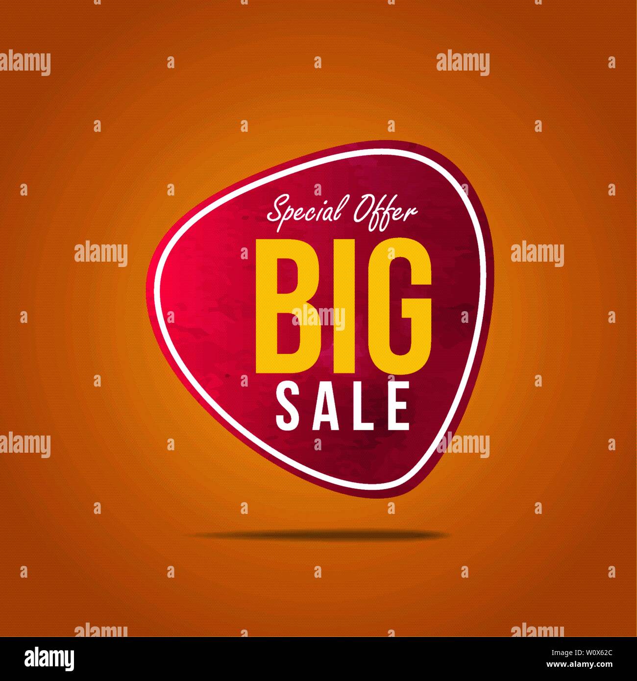 Big Summer sale offer label sticker, sale discount price tag, label design for your discount campaign promotion in several occasion season sales Stock Vector