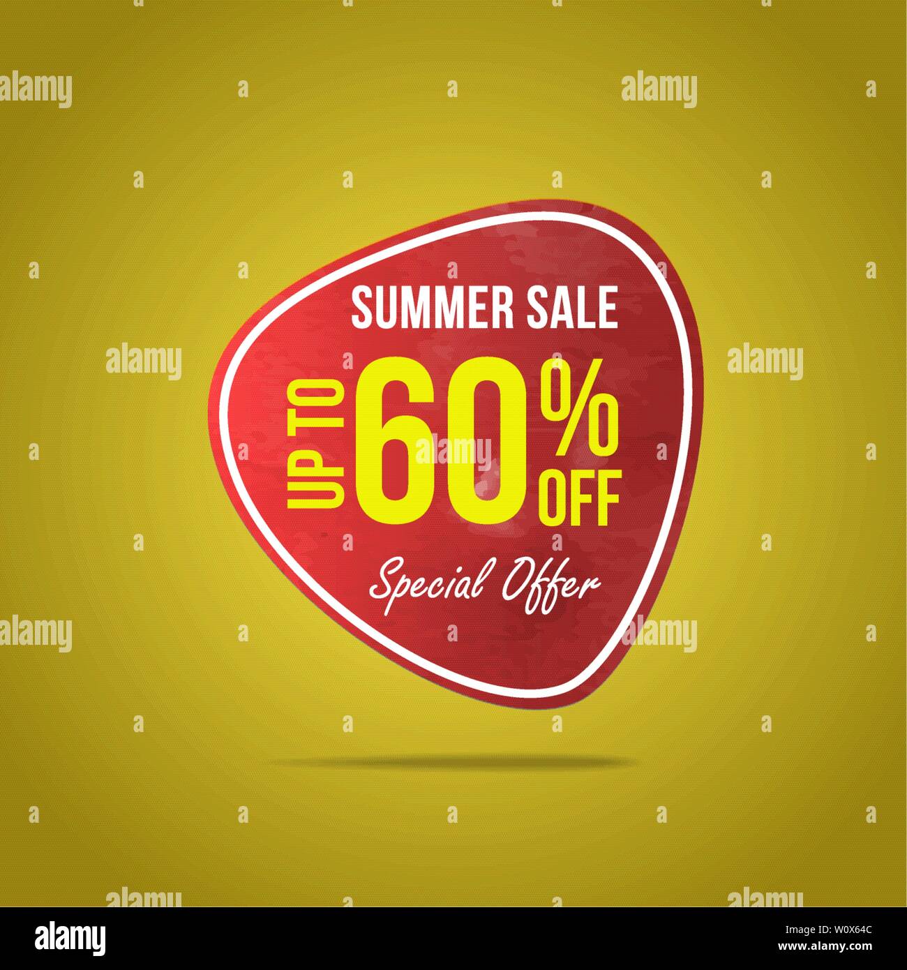 Summer Sale 60 Offer Label Sticker Sale Discount Price Tag