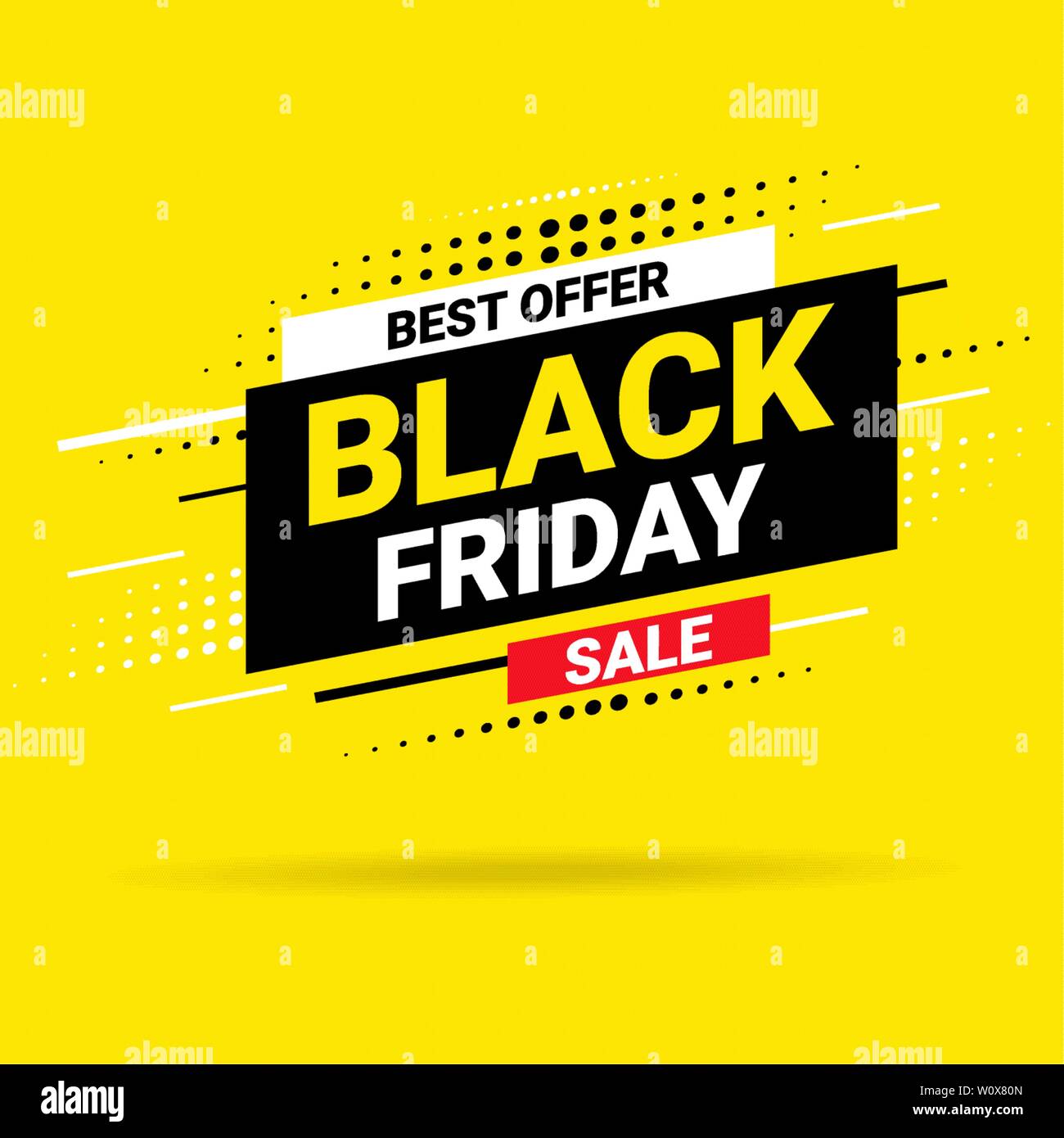 Black Friday Sale Poster. Modern concept for cover design